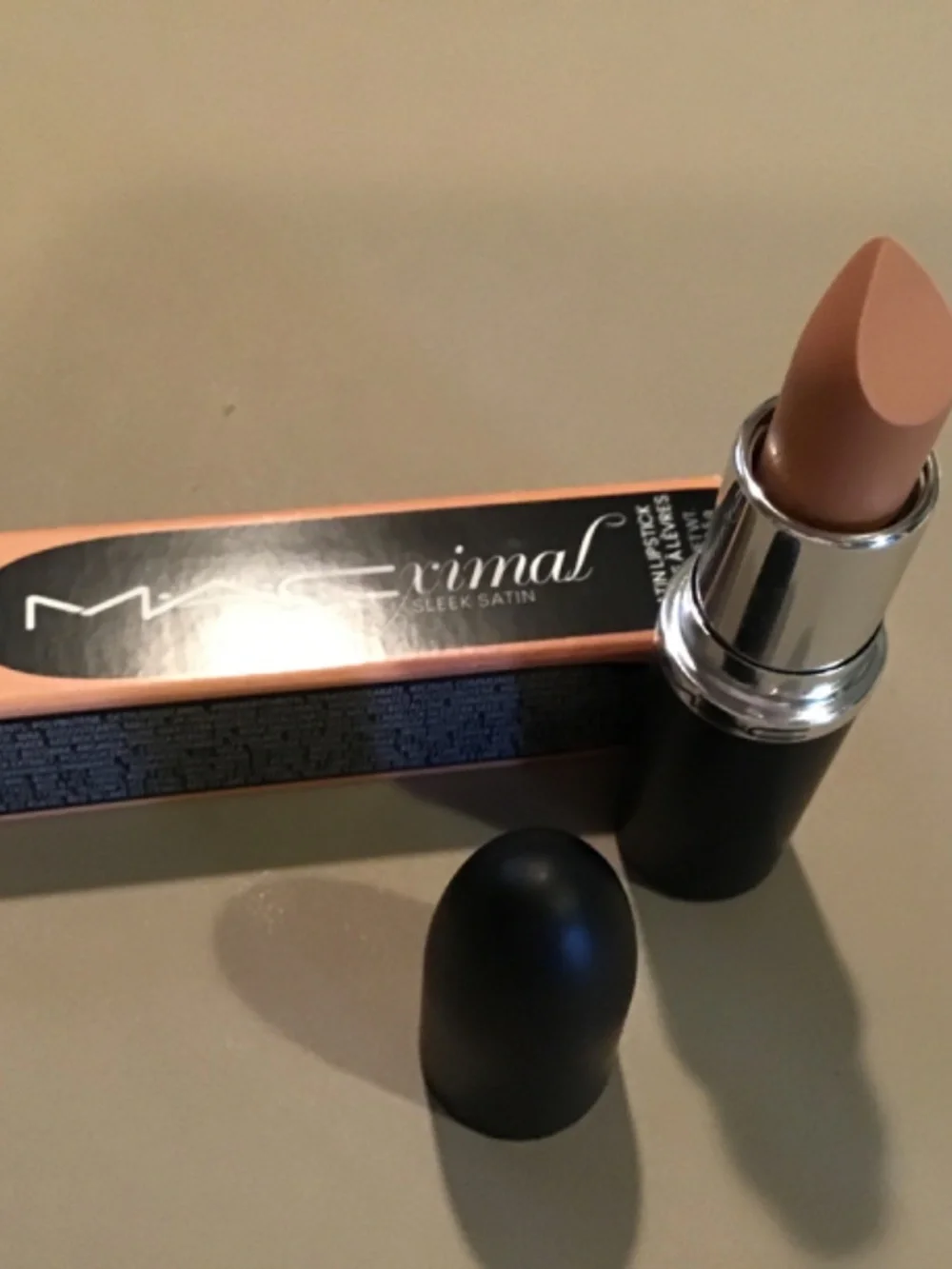 MAC Cosmetics Maximal Sleek Satin Lipstick in “Peachstock” New